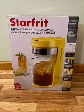 Starfrit Electric Iced Tea & Iced Coffee Maker - Yellow NIB